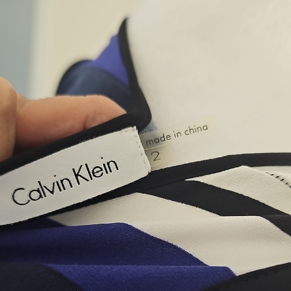 Calvin Klein Multicolor Striped Maxi Dress - Picture 2 of 9